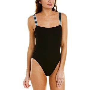 Solid & Striped ribbed swimsuit